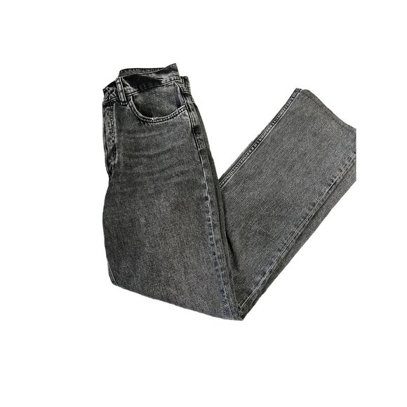 Annie Bing Denim - Stylish Gray Women's Straight Leg Jeans